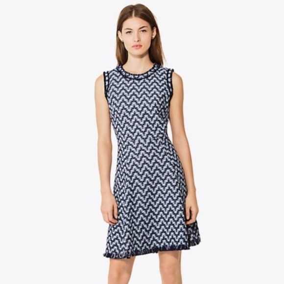 Tory Burch Justine Tweed Dress - Picture 1 of 7